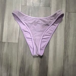 Aerie purple sparkle bikini bottom